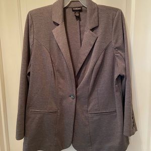 EUC Lane Bryant Charcoal Gray Blazer